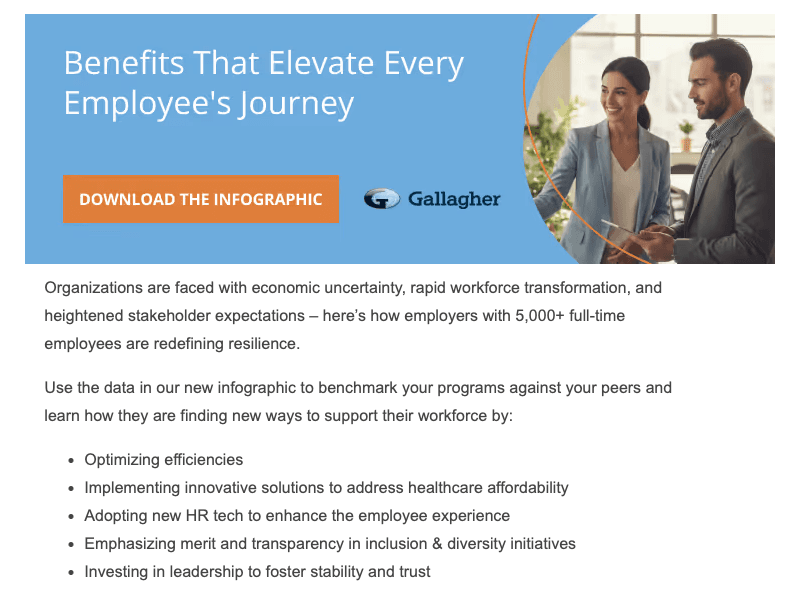 Dedicated email send from HRMorning