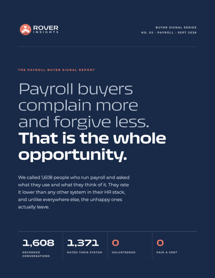 The Payroll Buyer Signal Report cover
